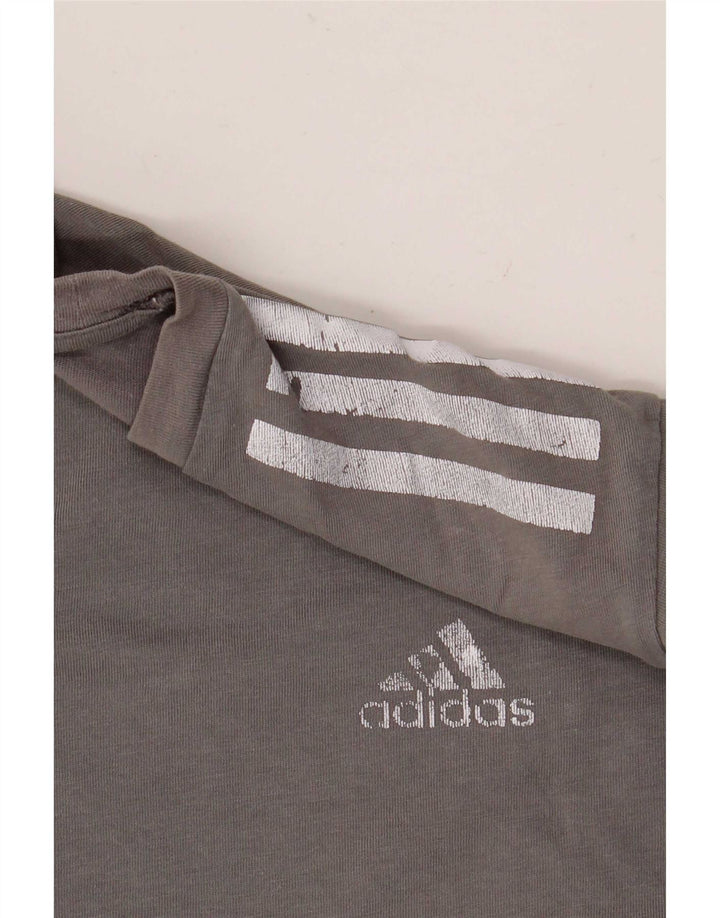 Adidas muška majica kratkih rukava Srednje sivi pamuk