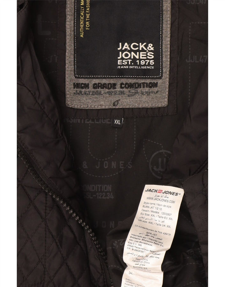 Jack & Jones muška prošivena jakna UK 44 2XL sivi najlon