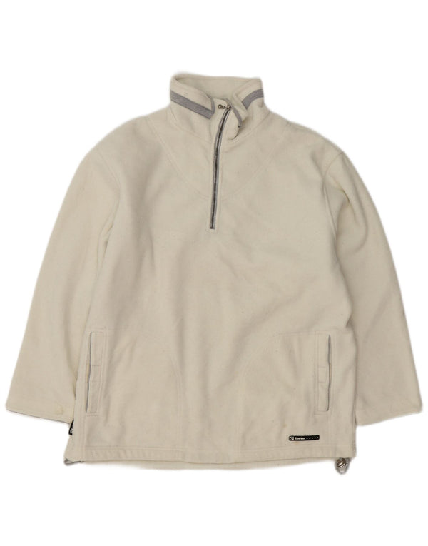 Lotto ženski flis džemper s patentnim izrezom UK 18 XL sivobijeli poliester