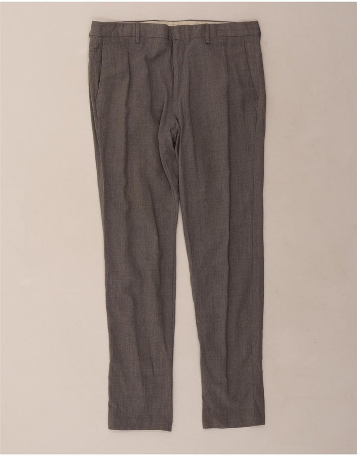 J. Crew muške uske hlače Ludlow W33 L30 Siva vuna