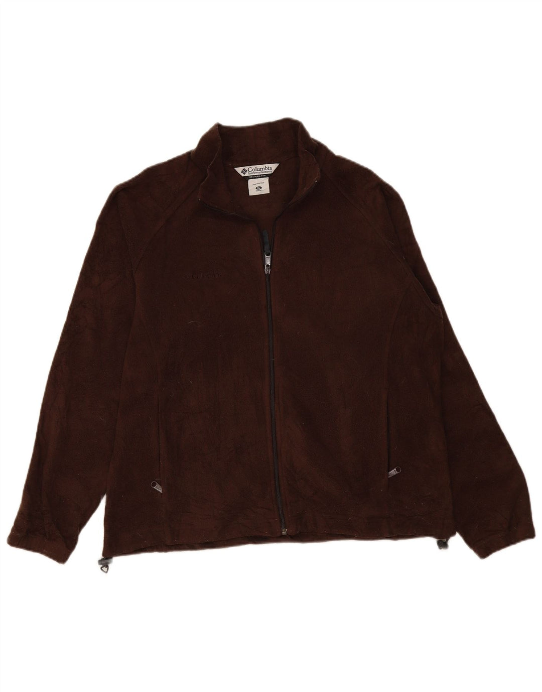 COLUMBIA Womens Fleece Jacket UK 18 XL Brown Polyester