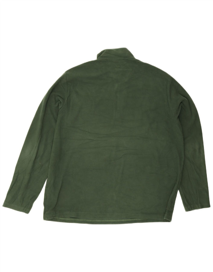 Mountain Warehouse muški džemper od flisa s patentnim izrezom 2XL zeleni poliester