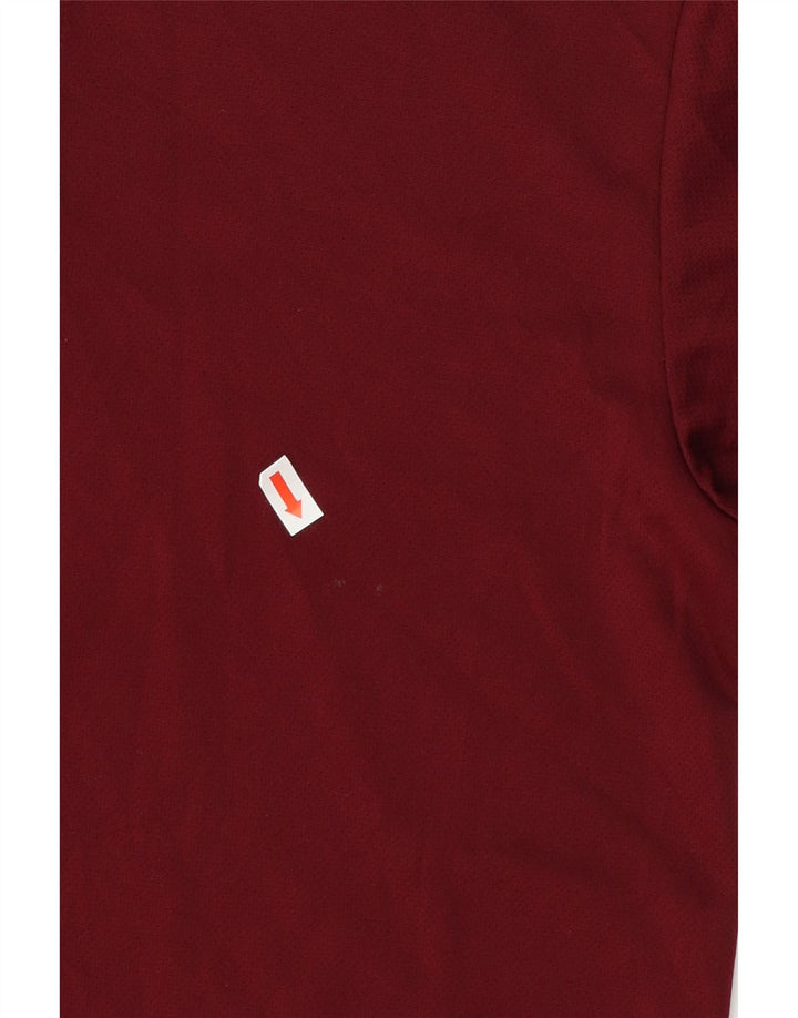 IZOD Boys Polo Shirt 14-15 Years Large  Burgundy Polyester Vintage Izod and Second-Hand Izod from Messina Hembry 