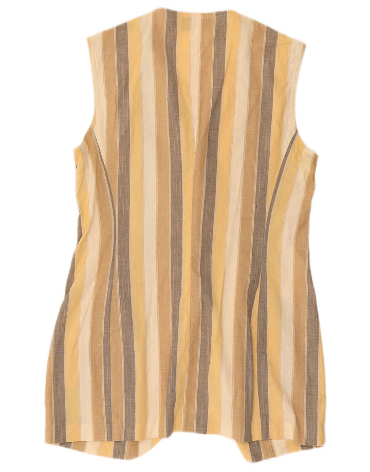 Vintage ženski sako bez rukava IT 44 srednje raznobojnih pruga