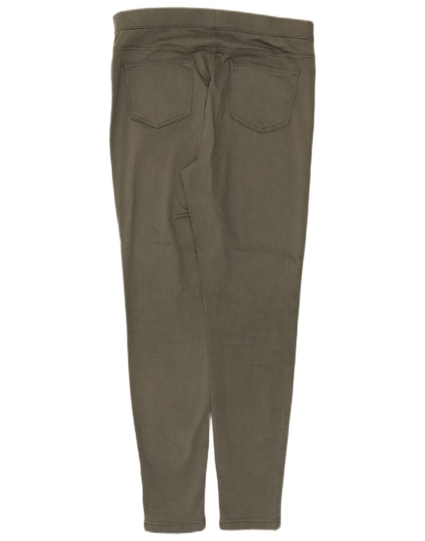 Marks & Spencer ženske jegging traperice UK 14 Large W32 L29 kaki pamuk