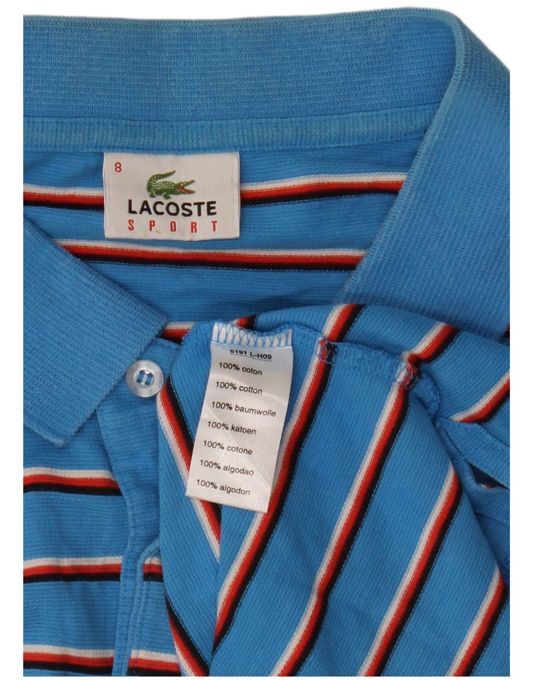 Lacoste muška polo majica veličina 8 3XL pamuk na plave pruge