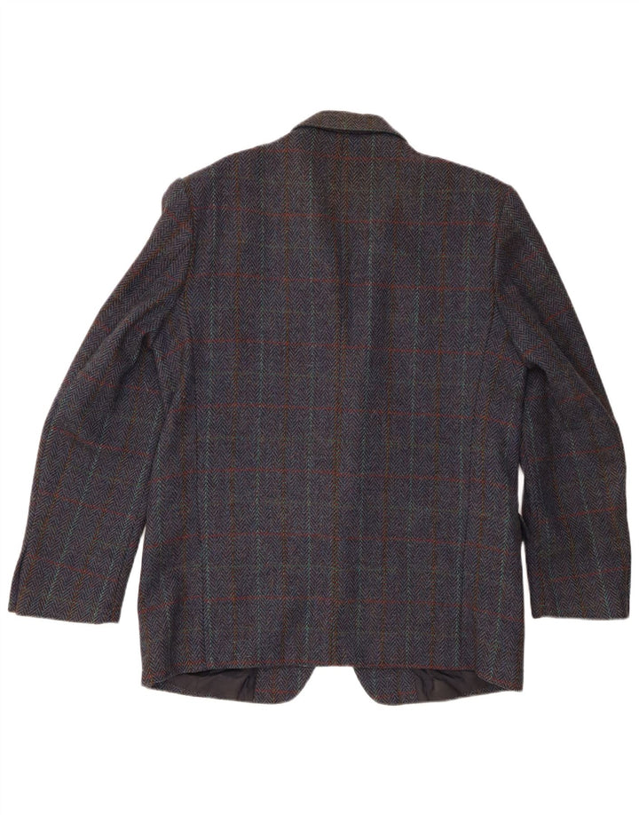 Vintage muška jakna sa 2 gumba IT 54 2XL tamnoplava houndstooth