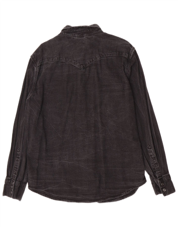 Levi's muška standardna traper košulja, velika, siva, pamuk