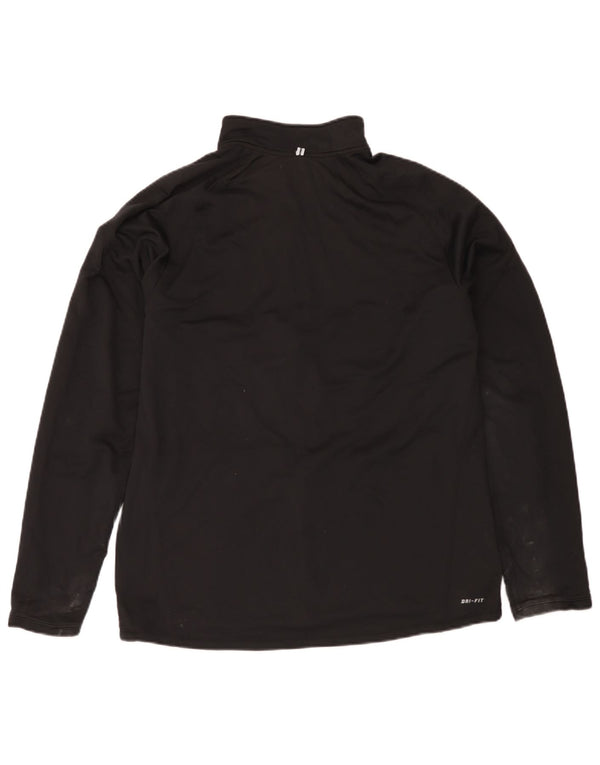 Nike Dri Fit trenirka velika jakna od crnog poliestera