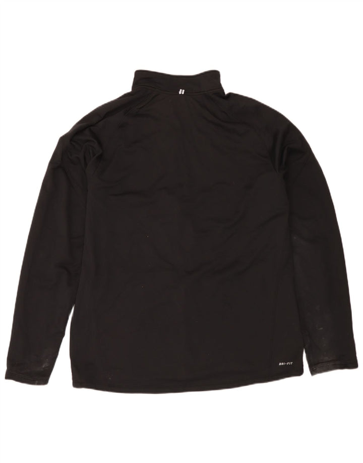 Nike Dri Fit trenirka velika jakna od crnog poliestera