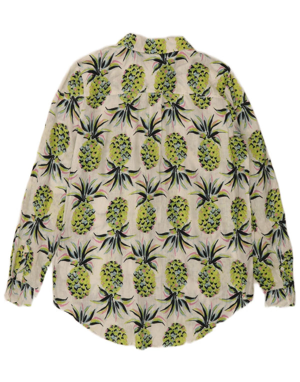 BODEN Ženska prevelika majica s dugačkim apstraktnim uzorkom UK 8 Mala zelena