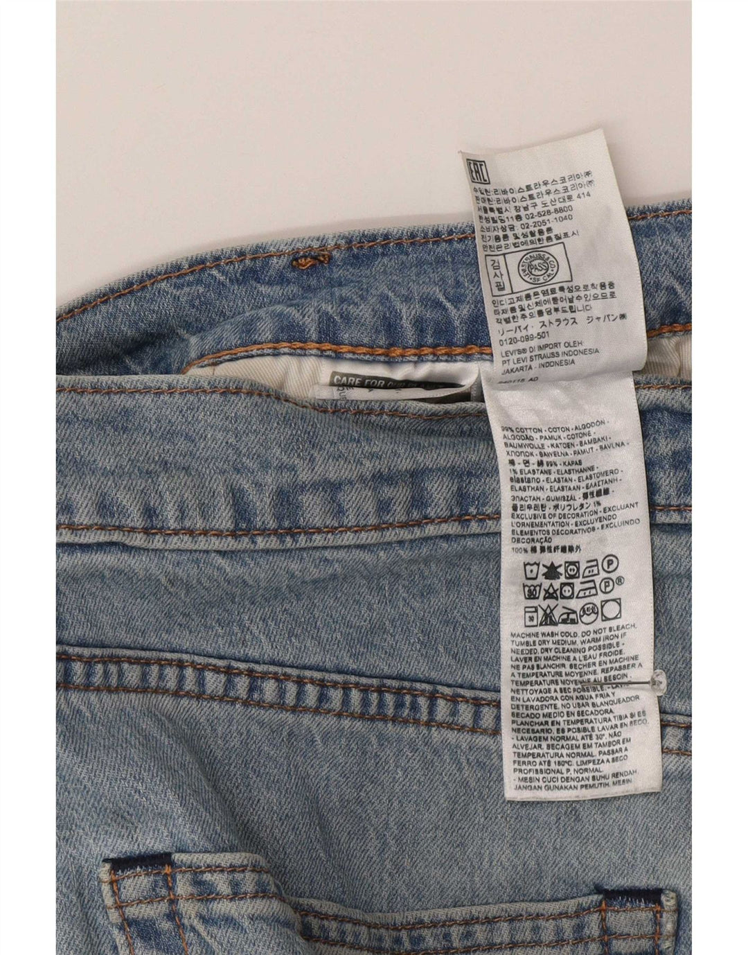 Levi's muške 512 uske traperice W31 L32 plavi pamuk