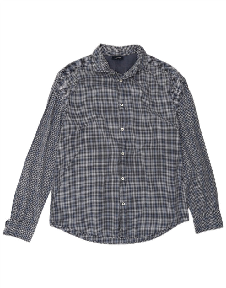 Armani Jeans muška košulja XL tamnoplava gingham