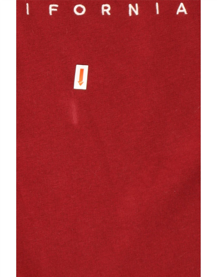 HOLLISTER Muška trenirka s grafičkim motivima, veliki, tamnocrveni pamuk