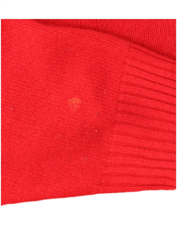 Veliki crveni vuneni muški džemper s okruglim izrezom Sergio Tacchini