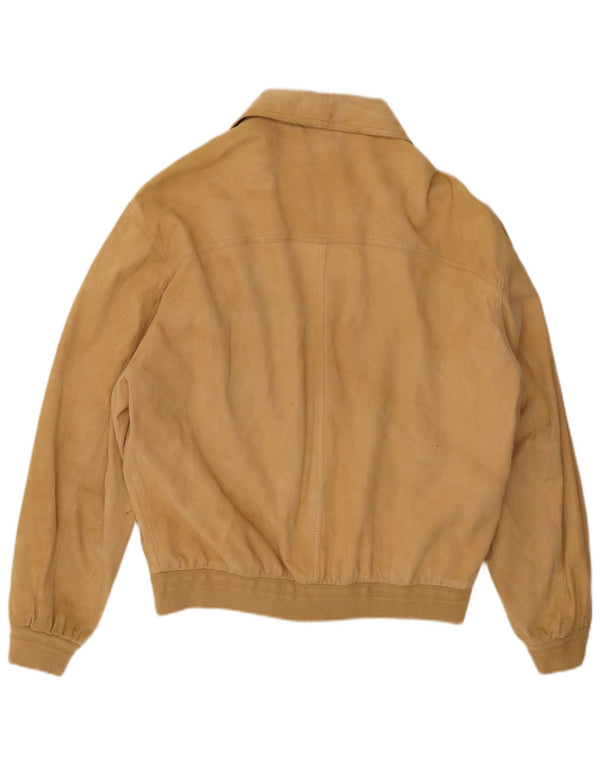 VINTAGE muška bomber jakna od antilopa UK 38 srednje bež koža