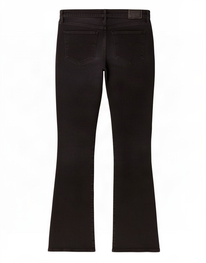 Levi's ženske 715 Bootcut traperice W32 L30 crni pamuk