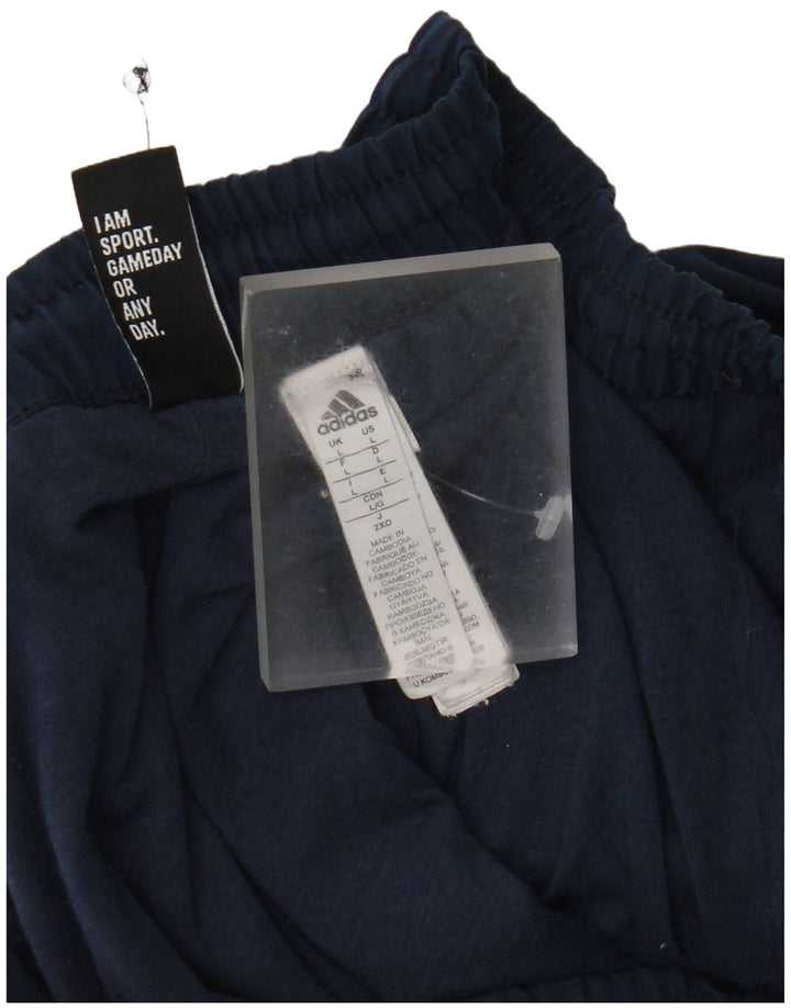 Adidas muške trenirke Hlače Joggers Large tamnoplavi poliester