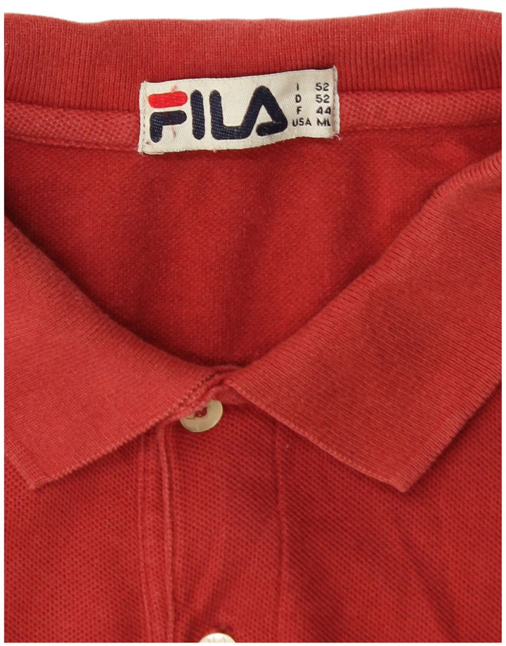 FILA muška polo majica srednje crvene pamučne boje