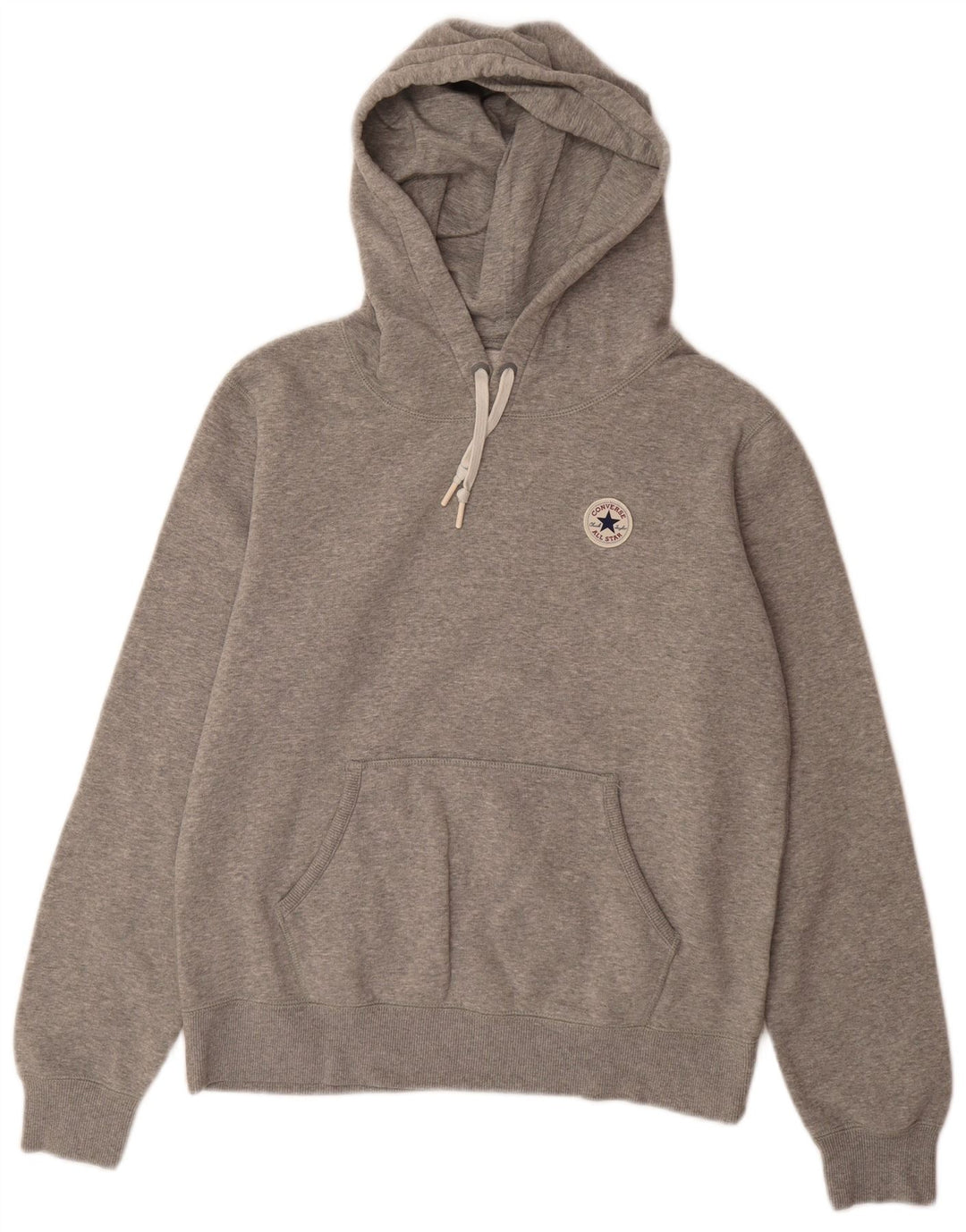 CONVERSE Ženska majica s kapuljačom UK 16 Veliki sivi pamuk