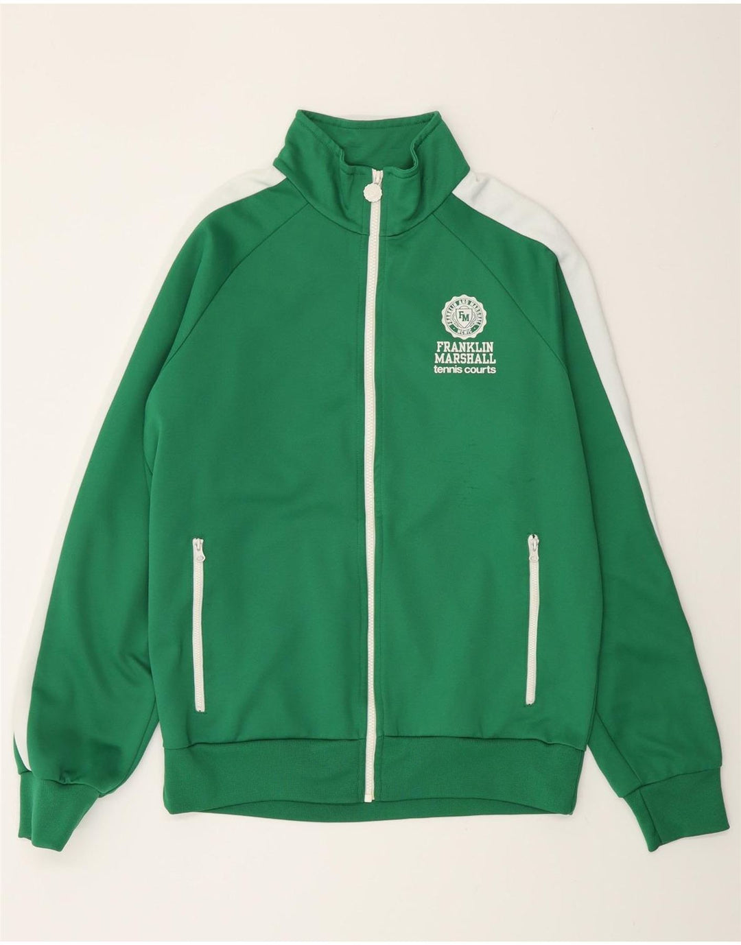 Franklin Marshall Muška gornja jakna trenirke Veliki zeleni pamuk u boji