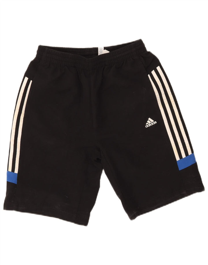 Adidas kratke sportske hlače za dječake 13-14 godina, crni poliester u boji