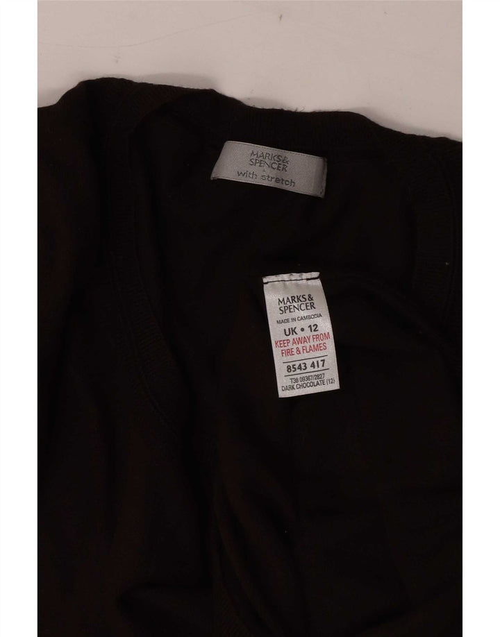 Marks & Spencer ženski džemper s veznim izrezom UK 12 Srednje smeđa