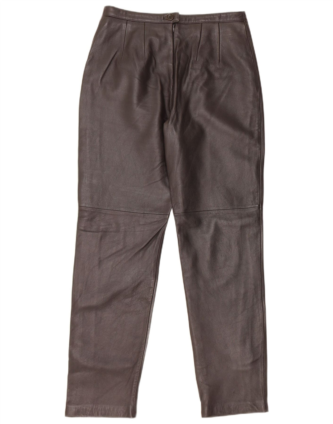 GIANNI Ženske sužene kožne hlače US 4 male W26 L28 smeđa koža