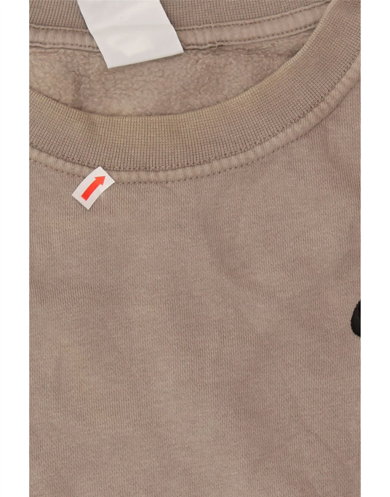 NIKE Womens Crop Loose Fit Sweatshirt Jumper UK 14 Medium Beige Cotton Vintage Nike and Second-Hand Nike from Messina Hembry 