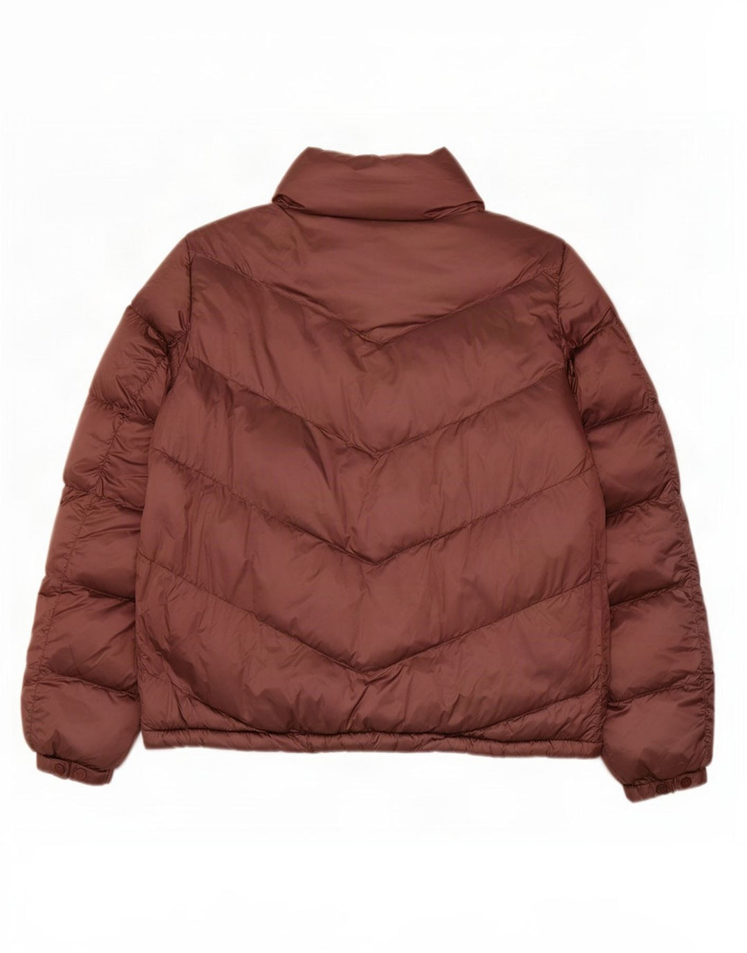 Ženska podstavljena jakna Massimo Dutti UK 14 srednje smeđi poliamid