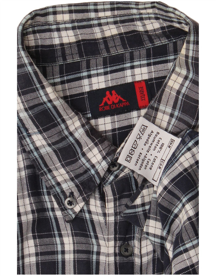 Kappa muška košulja od flanela 2XL tamnoplavi karirani pamuk
