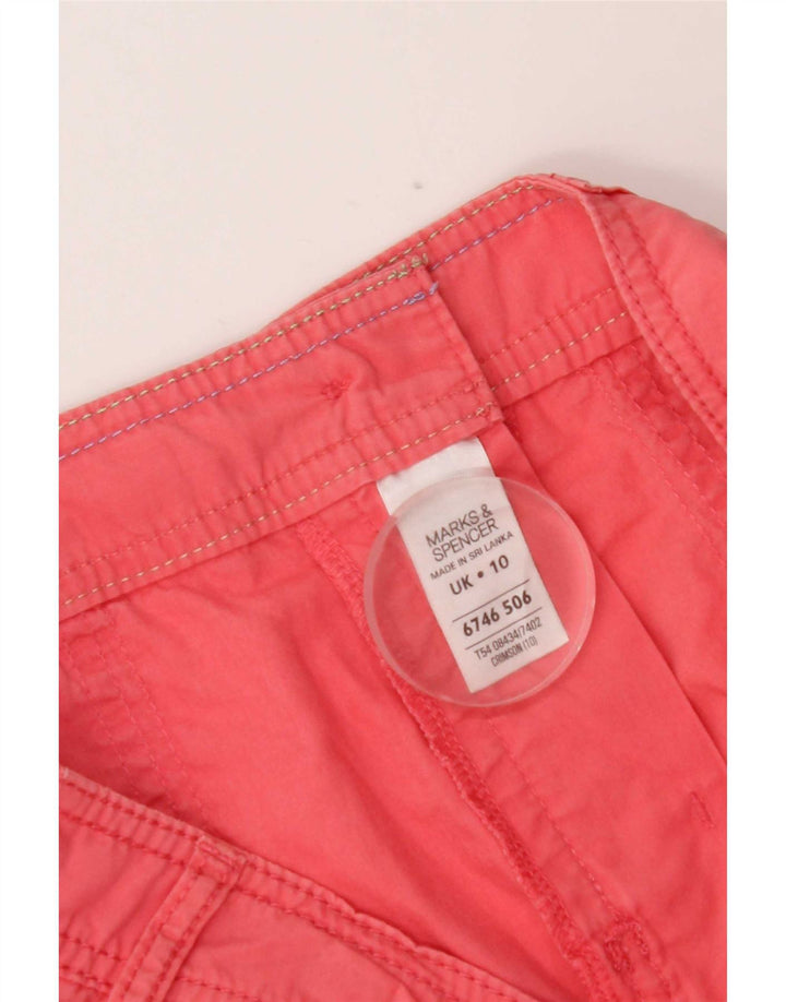 Marks & Spencer ženske kratke hlače UK 10 male W30 ružičasti pamuk