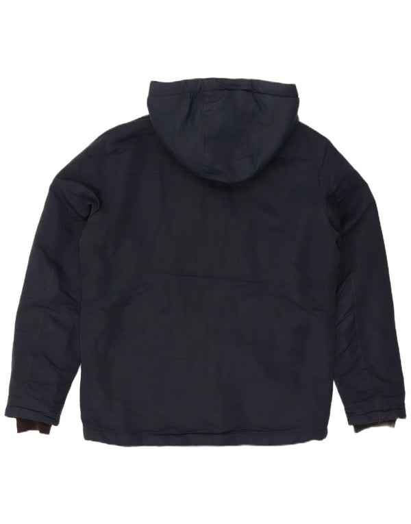 Jack & Jones muška podstavljena jakna s kapuljačom UK 40 velika tamnoplava moderna