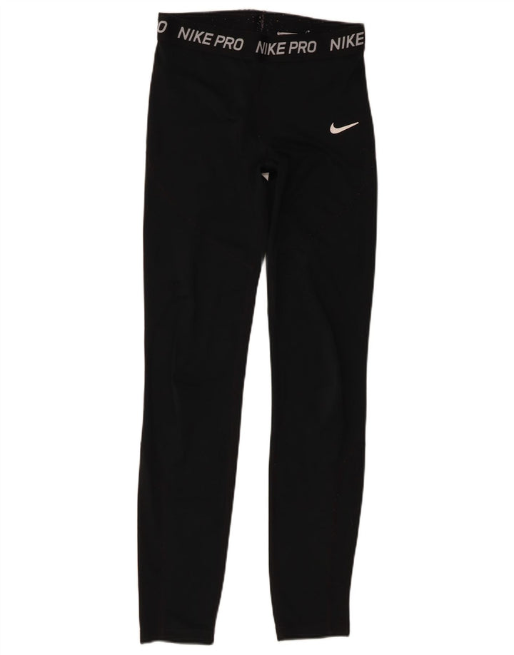 Nike ženske grafičke tajice UK 18 XL crni poliester