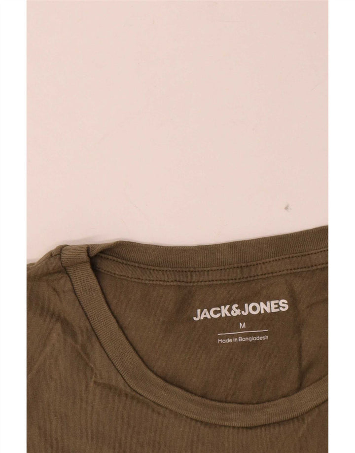 Jack & Jones muška majica kratkih rukava s grafičkim motivima, srednji kaki pamuk