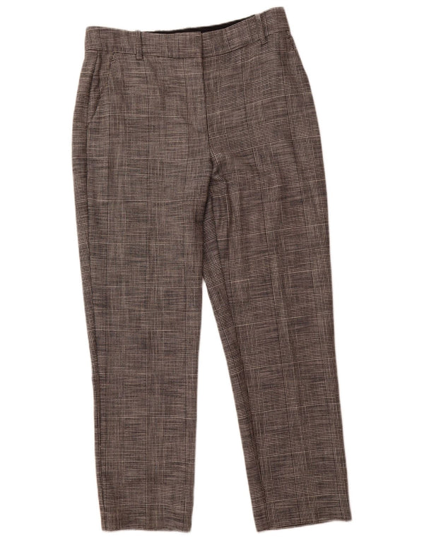 REISS Womens High Waist Suit Trousers UK 12 Medium W32 L28 Grey