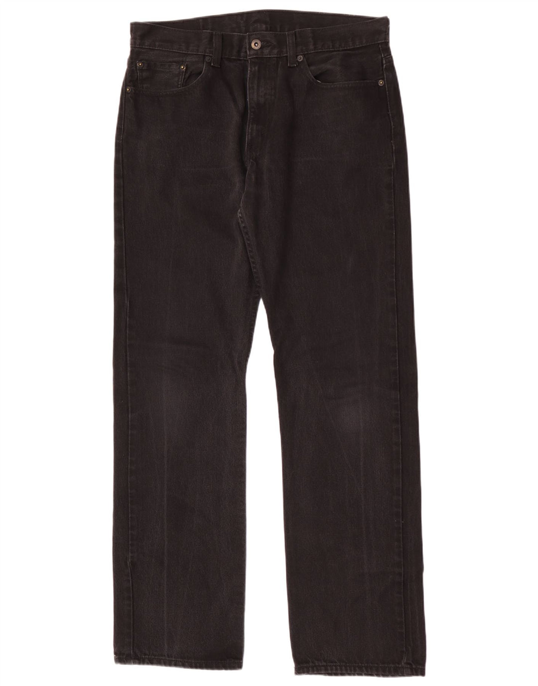 Levi's muške ravne traperice W34 L34 crni pamuk