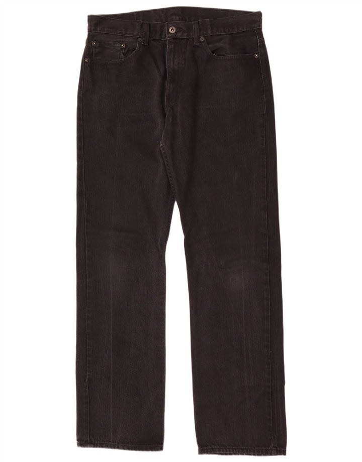 Levi's muške ravne traperice W34 L34 crni pamuk