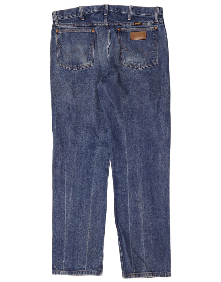 Wrangler muške ravne traperice W36 L32 plavi pamuk