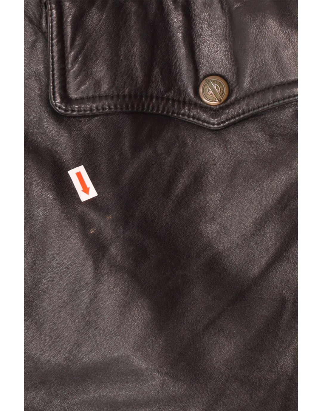 VINTAGE muška kožna jakna IT 54 2XL crna koža