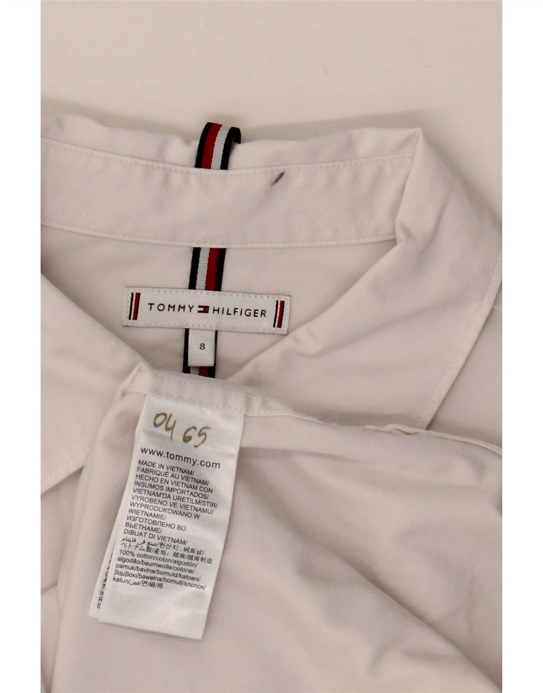 Tommy Hilfiger ženska košulja US 8 Srednje bijeli pamuk