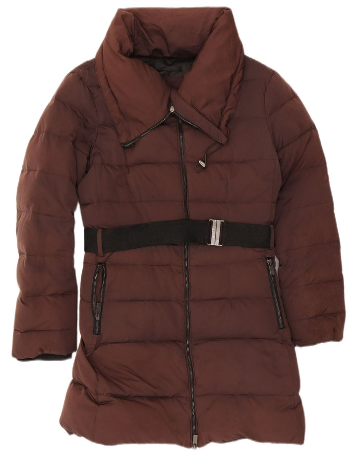Zara ženski podstavljeni kaput UK 16 Large Brown