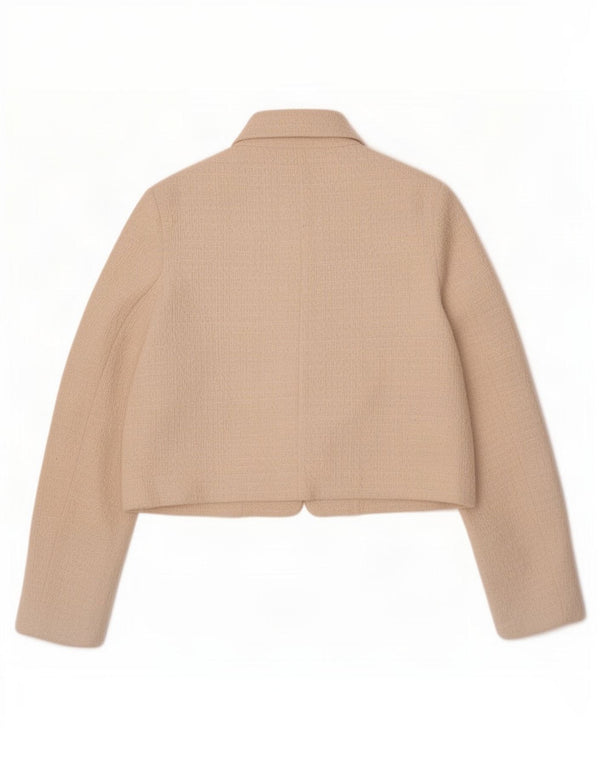 Zara ženska bolero jakna UK 10 Small Off White Cotton