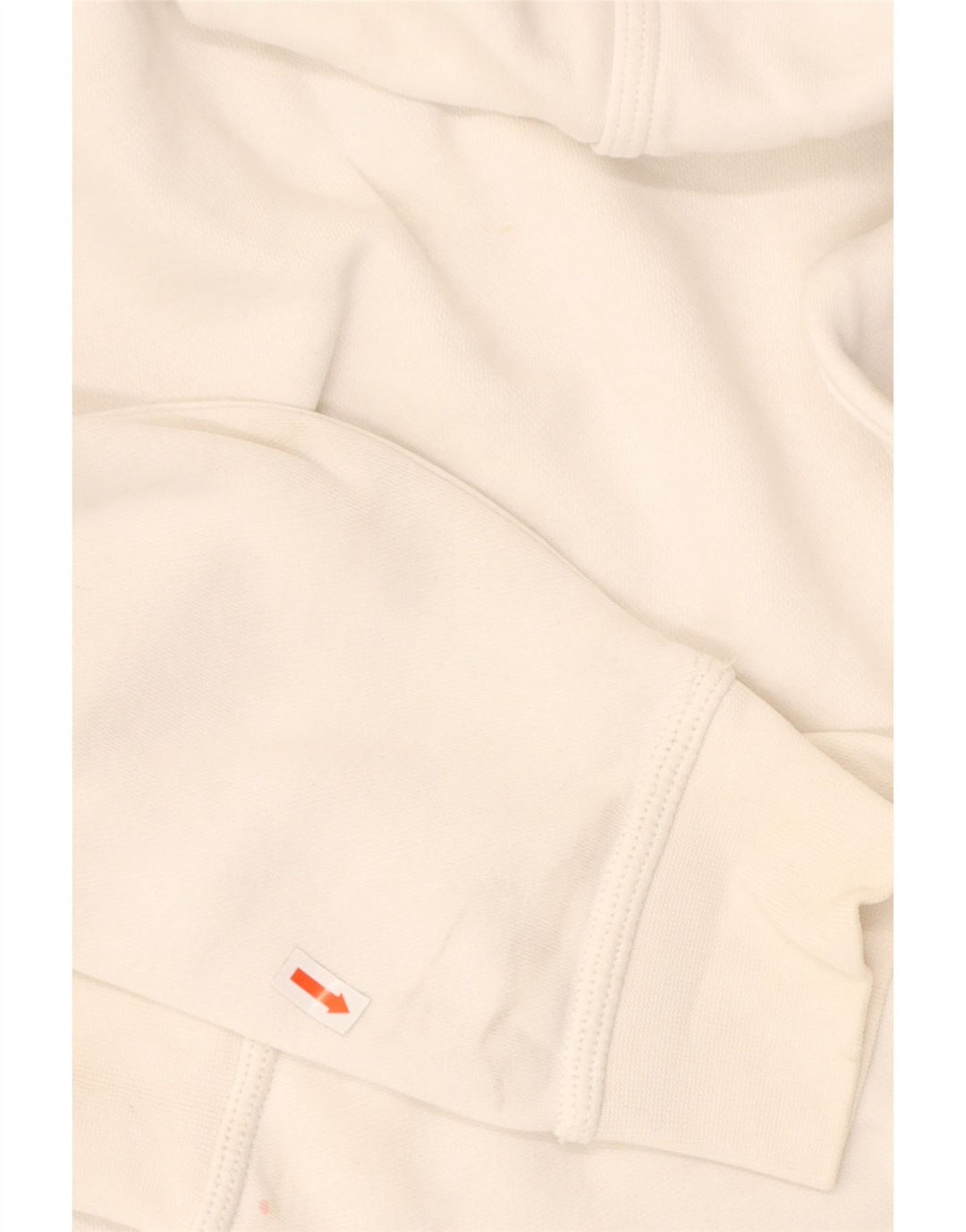 NIKE Mens Hoodie Jumper Medium Off White