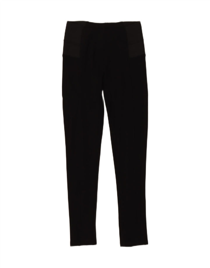 ZARA Womens Leggings UK 10 Small Black Colourblock Vintage Zara and Second-Hand Zara from Messina Hembry 