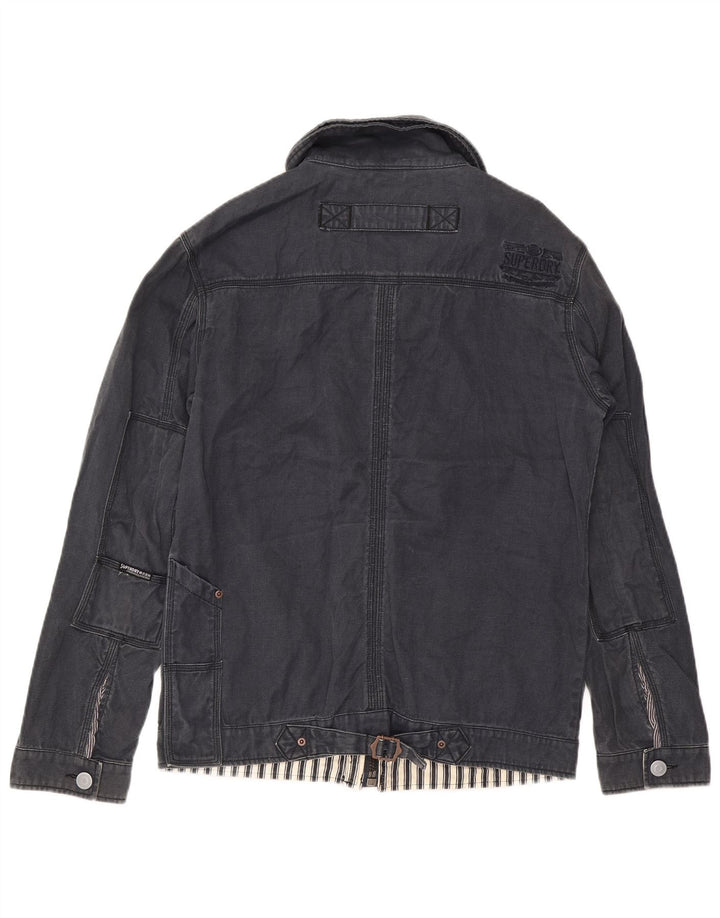 Superdry muška pomoćna jakna UK 42 XL tamnoplavi pamuk