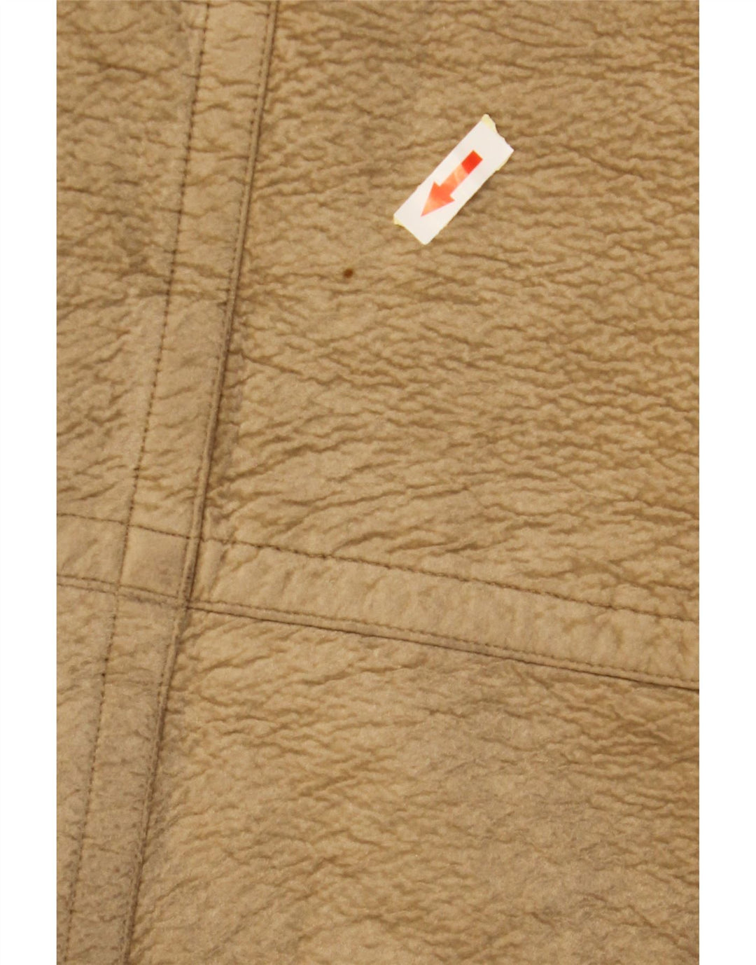 VINTAGE ženski kožni kaput s dvostrukim kopčanjem UK 6 XS smeđe boje