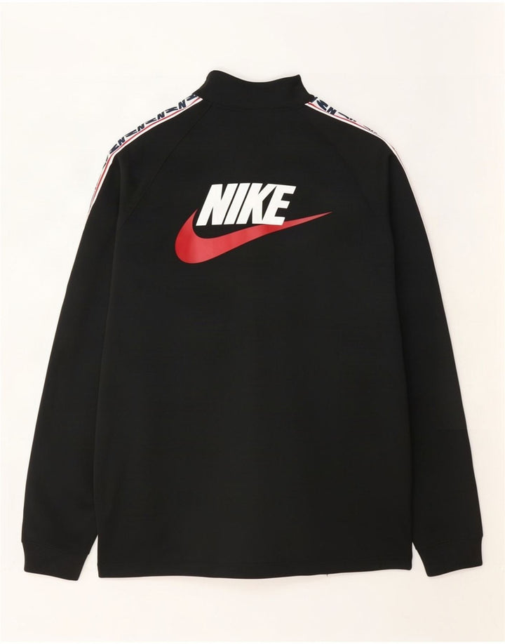 Nike muška gornja jakna s grafičkim motivima, mala crna poliesterska boja