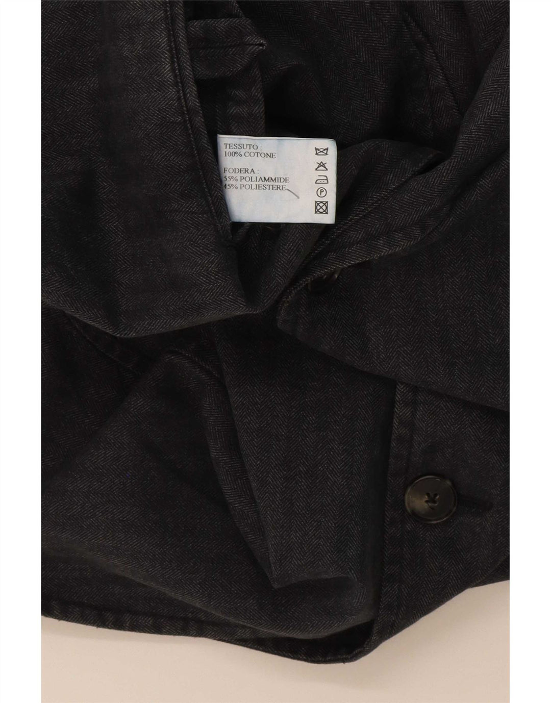 Vintage muški blejzer sako s 3 gumba IT 52 XL, sivi pamuk na pruge