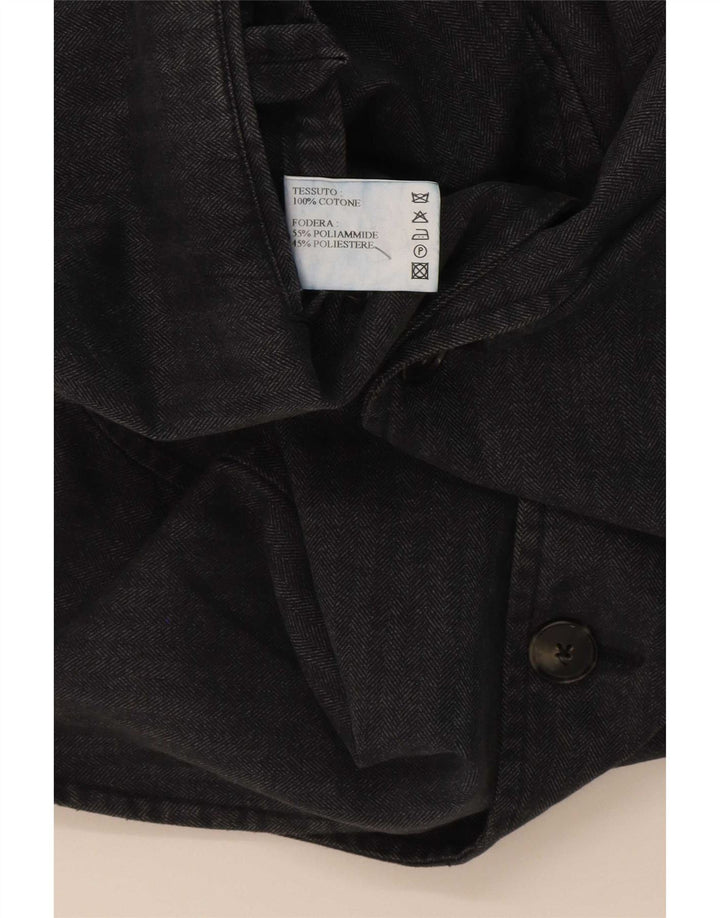Vintage muški blejzer sako s 3 gumba IT 52 XL, sivi pamuk na pruge